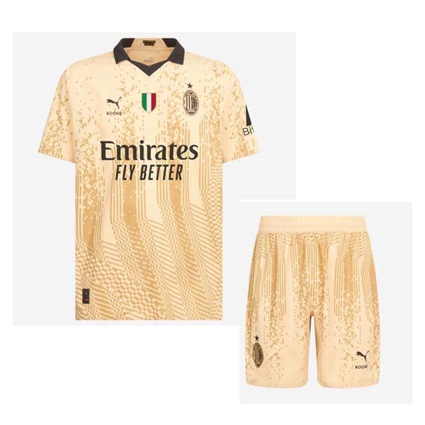 Camiseta AC Milan 4th Niño 2022/23 Amarillo